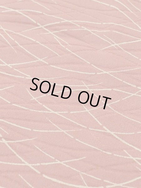 画像8: M0627T  羽織 女性用着物  シルク(正絹)   朱赤, 芝草 【中古】 【USED】 【リサイクル】 ★★★☆☆ (8)