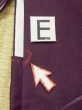 画像17: M0628C  羽織 女性用着物  シルク（正絹）  深い 紫色, 線 【中古】 【USED】 【リサイクル】 ★★☆☆☆ (17)