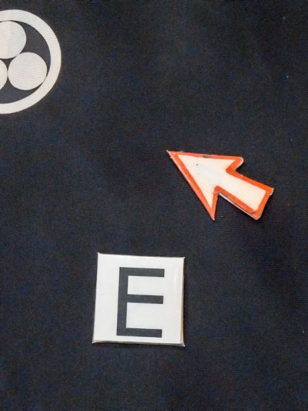 画像13: M0704G  単衣 男性用着物  シルク(正絹)   黒,  【中古】 【USED】 【リサイクル】 ★☆☆☆☆ (13)