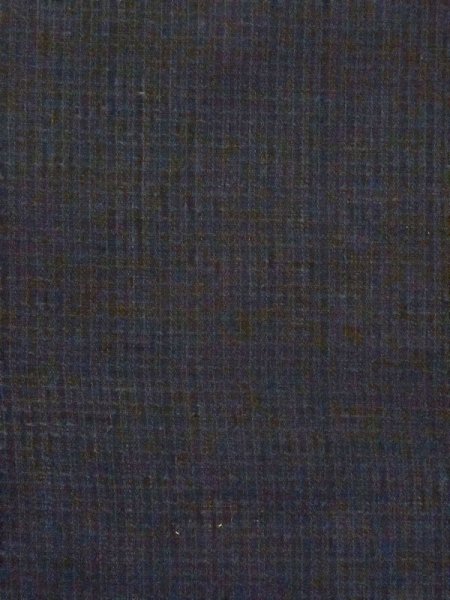 画像5: M0704H  夏物 男性用着物  シルク(正絹)   黒, チェック柄 【中古】 【USED】 【リサイクル】 ★☆☆☆☆ (5)