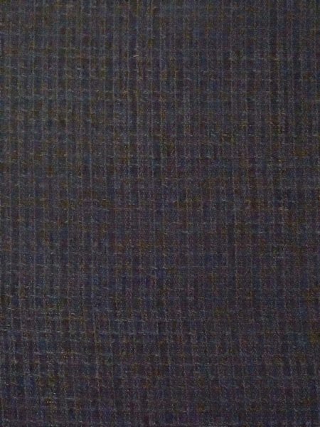 画像6: M0704H  夏物 男性用着物  シルク(正絹)   黒, チェック柄 【中古】 【USED】 【リサイクル】 ★☆☆☆☆ (6)