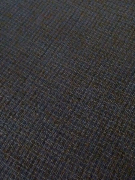 画像8: M0704H  夏物 男性用着物  シルク(正絹)   黒, チェック柄 【中古】 【USED】 【リサイクル】 ★☆☆☆☆ (8)