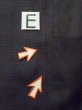 画像16: M0704H  夏物 男性用着物  シルク（正絹）   黒, チェック柄 【中古】 【USED】 【リサイクル】 ★☆☆☆☆ (16)