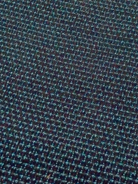 画像7: M0704J  単衣 男性用着物  麻  深い 藍, 線 【中古】 【USED】 【リサイクル】 ★☆☆☆☆ (7)