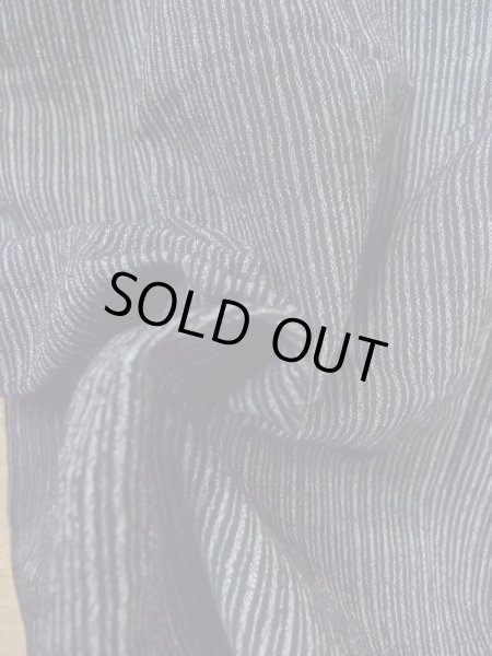 画像8: M0704O  単衣 男性用着物  シルク（正絹）   灰色, 抽象的模様 【中古】 【USED】 【リサイクル】 ★★★☆☆ (8)