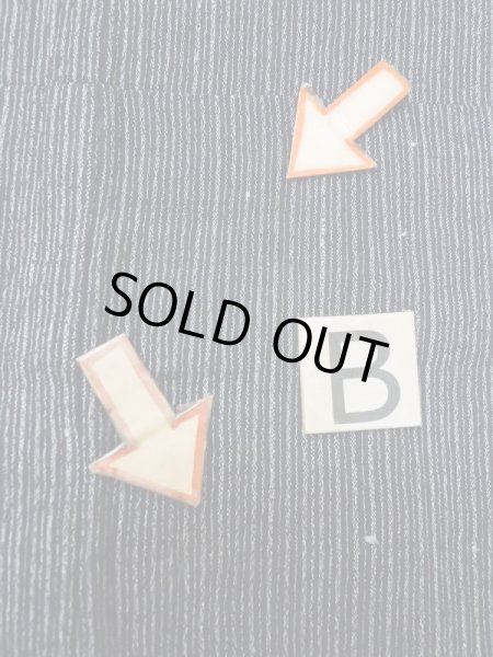 画像11: M0704O  単衣 男性用着物  シルク（正絹）   灰色, 抽象的模様 【中古】 【USED】 【リサイクル】 ★★★☆☆ (11)