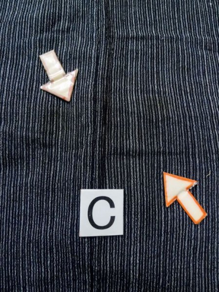 画像12: M0704O  単衣 男性用着物  シルク(正絹)   灰色, 抽象的模様 【中古】 【USED】 【リサイクル】 ★★★☆☆ (12)