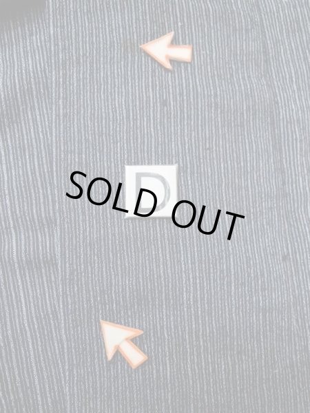 画像13: M0704O  単衣 男性用着物  シルク（正絹）   灰色, 抽象的模様 【中古】 【USED】 【リサイクル】 ★★★☆☆ (13)