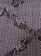 画像6: M0704T  単衣 女性用着物  シルク（正絹）   灰色, 葉 【中古】 【USED】 【リサイクル】 ★☆☆☆☆ (6)