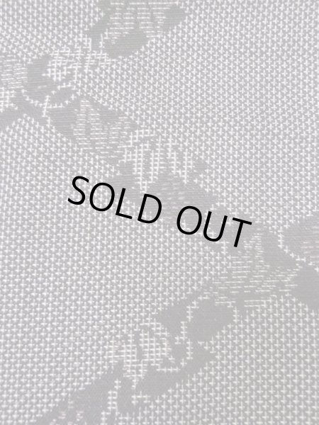 画像6: M0704T  単衣 女性用着物  シルク（正絹）   灰色, 葉 【中古】 【USED】 【リサイクル】 ★☆☆☆☆ (6)