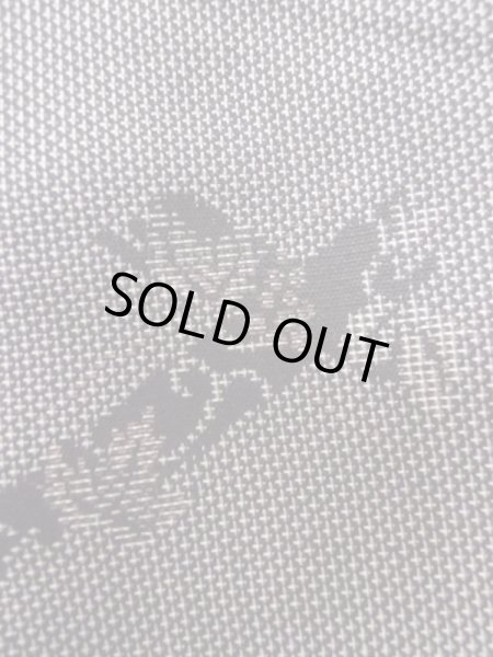 画像7: M0704T  単衣 女性用着物  シルク（正絹）   灰色, 葉 【中古】 【USED】 【リサイクル】 ★☆☆☆☆ (7)