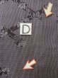 画像17: M0704T  単衣 女性用着物  シルク（正絹）   灰色, 葉 【中古】 【USED】 【リサイクル】 ★☆☆☆☆ (17)