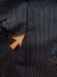 画像22: M0704T  単衣 女性用着物  シルク（正絹）   灰色, 葉 【中古】 【USED】 【リサイクル】 ★☆☆☆☆ (22)