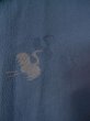 画像7: M0704U  単衣 女性用着物  シルク（正絹）   紺, 鶴 【中古】 【USED】 【リサイクル】 ★☆☆☆☆ (7)