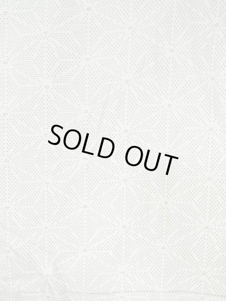 画像3: M0705A  単衣 女性用着物  シルク(正絹)  薄い 灰色, 麻の葉 【中古】 【USED】 【リサイクル】 ★★☆☆☆ (3)