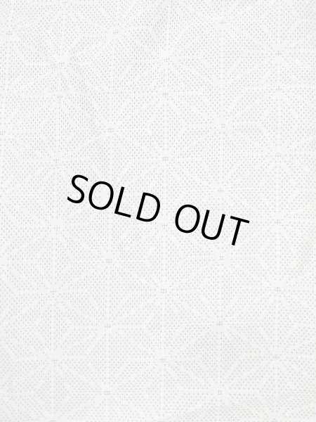 画像4: M0705A  単衣 女性用着物  シルク(正絹)  薄い 灰色, 麻の葉 【中古】 【USED】 【リサイクル】 ★★☆☆☆ (4)