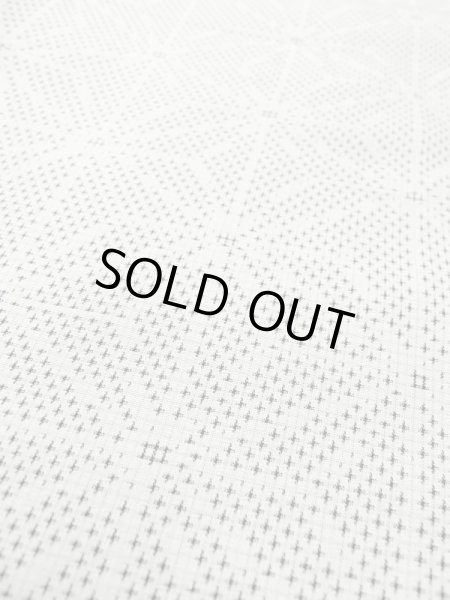 画像9: M0705A  単衣 女性用着物  シルク(正絹)  薄い 灰色, 麻の葉 【中古】 【USED】 【リサイクル】 ★★☆☆☆ (9)