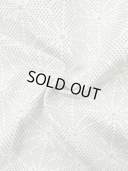 画像12: M0705A  単衣 女性用着物  シルク(正絹)  薄い 灰色, 麻の葉 【中古】 【USED】 【リサイクル】 ★★☆☆☆ (12)