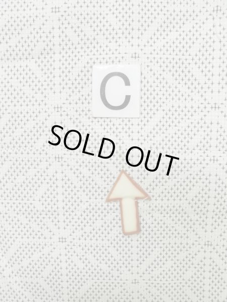 画像17: M0705A  単衣 女性用着物  シルク(正絹)  薄い 灰色, 麻の葉 【中古】 【USED】 【リサイクル】 ★★☆☆☆ (17)