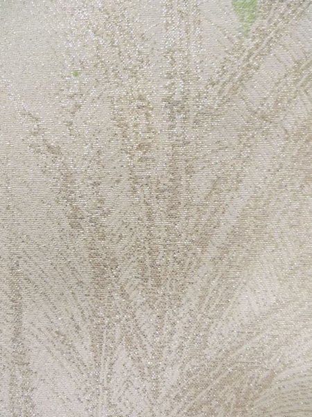 画像9: M0705D  織 女性用着物  シルク（正絹）  淡い 桃色, 草 薄い【中古】 【USED】 【リサイクル】 ★☆☆☆☆ (9)