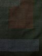 画像4: M0712C  単衣 女性用着物  ウール  深い オリーブ, 四角 【中古】 【USED】 【リサイクル】 ★☆☆☆☆ (4)