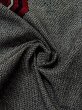 画像9: M0712F  単衣 女性用着物  ウール   黒, 亀甲 【中古】 【USED】 【リサイクル】 ★☆☆☆☆ (9)