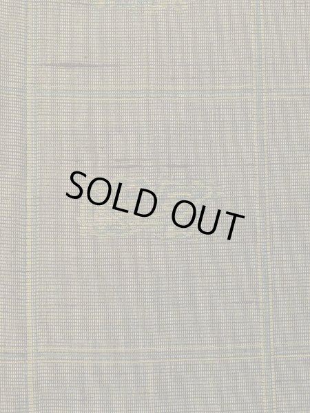 画像4: M0712G  単衣 女性用着物  ウール 深い 鮮やか 黄緑色, チェック柄 【中古】 【USED】 【リサイクル】 ★☆☆☆☆ (4)