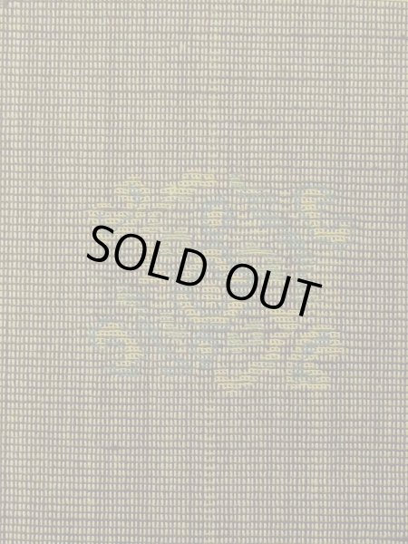 画像5: M0712G  単衣 女性用着物  ウール 深い 鮮やか 黄緑色, チェック柄 【中古】 【USED】 【リサイクル】 ★☆☆☆☆ (5)