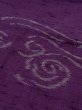 画像8: M0712L  単衣 女性用着物  ウール   紫色, 波 【中古】 【USED】 【リサイクル】 ★☆☆☆☆ (8)
