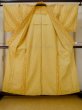 画像2: M0712U  単衣 女性用着物  ウール   黄色, 抽象的模様 【中古】 【USED】 【リサイクル】 ★☆☆☆☆ (2)
