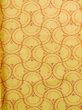 画像3: M0712U  単衣 女性用着物  ウール   黄色, 抽象的模様 【中古】 【USED】 【リサイクル】 ★☆☆☆☆ (3)