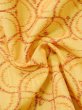 画像9: M0712U  単衣 女性用着物  ウール   黄色, 抽象的模様 【中古】 【USED】 【リサイクル】 ★☆☆☆☆ (9)