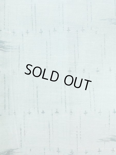 画像7: M0712Z  単衣 女性用着物  麻   水色, 抽象的模様 【中古】 【USED】 【リサイクル】 ★★★☆☆ (7)