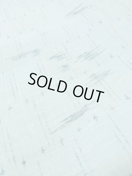 画像8: M0712Z  単衣 女性用着物  麻   水色, 抽象的模様 【中古】 【USED】 【リサイクル】 ★★★☆☆ (8)