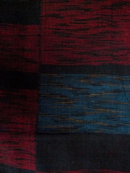 画像4: M0713D  単衣 女性用着物  シルク(正絹)   黒, 四角 【中古】 【USED】 【リサイクル】 ★★★☆☆ (4)