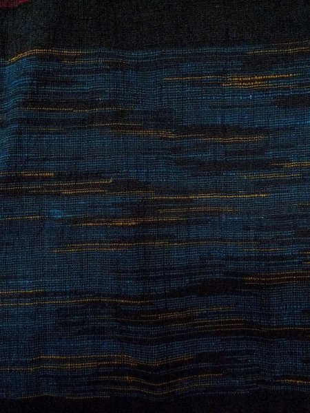 画像5: M0713D  単衣 女性用着物  シルク(正絹)   黒, 四角 【中古】 【USED】 【リサイクル】 ★★★☆☆ (5)