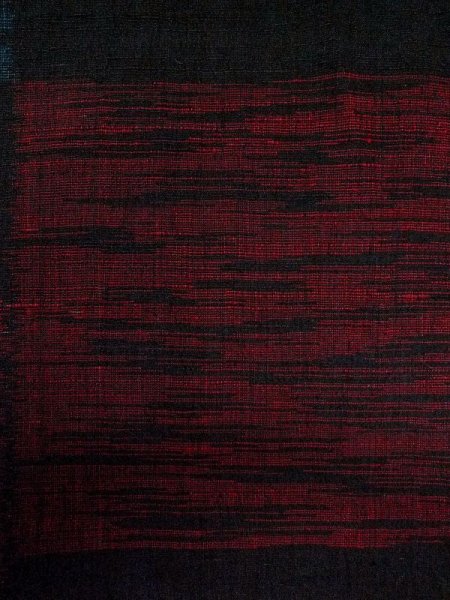 画像6: M0713D  単衣 女性用着物  シルク(正絹)   黒, 四角 【中古】 【USED】 【リサイクル】 ★★★☆☆ (6)