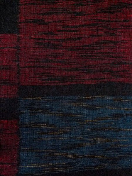 画像7: M0713D  単衣 女性用着物  シルク(正絹)   黒, 四角 【中古】 【USED】 【リサイクル】 ★★★☆☆ (7)