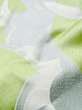 画像8: M0720D Mint  小紋 女性用着物  シルク（正絹）  光沢のある 黄緑色, 花 【中古】 【USED】 【リサイクル】 ★★★★☆ (8)
