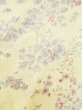 画像4: M0720F  小紋 女性用着物  シルク（正絹）   アイボリー, 花 【中古】 【USED】 【リサイクル】 ★★☆☆☆ (4)