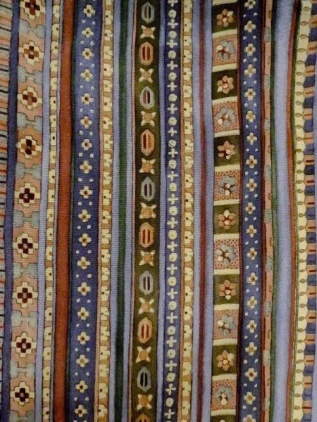 画像3: M0720K Mint  小紋 女性用着物  シルク(正絹)  淡い マルチカラー, 花 【中古】 【USED】 【リサイクル】 ★★★★☆ (3)