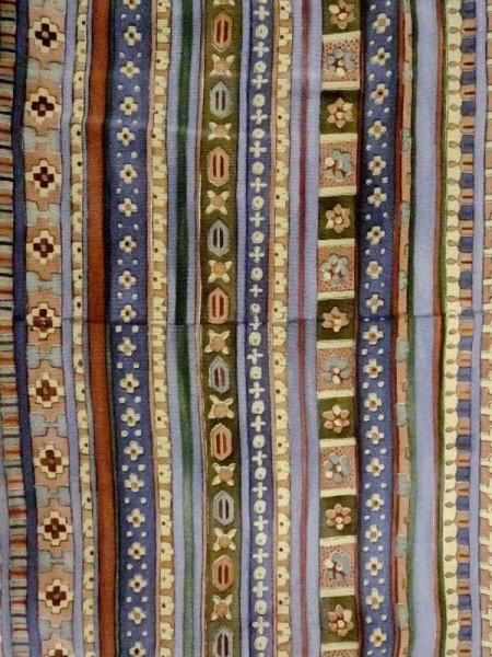 画像4: M0720K Mint  小紋 女性用着物  シルク(正絹)  淡い マルチカラー, 花 【中古】 【USED】 【リサイクル】 ★★★★☆ (4)