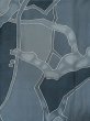 画像3: M0720R  小紋 女性用着物  シルク（正絹）   灰色, 抽象的模様 【中古】 【USED】 【リサイクル】 ★★☆☆☆ (3)
