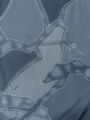 画像4: M0720R  小紋 女性用着物  シルク（正絹）   灰色, 抽象的模様 【中古】 【USED】 【リサイクル】 ★★☆☆☆ (4)