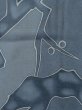 画像5: M0720R  小紋 女性用着物  シルク（正絹）   灰色, 抽象的模様 【中古】 【USED】 【リサイクル】 ★★☆☆☆ (5)