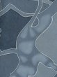 画像6: M0720R  小紋 女性用着物  シルク（正絹）   灰色, 抽象的模様 【中古】 【USED】 【リサイクル】 ★★☆☆☆ (6)
