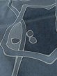 画像8: M0720R  小紋 女性用着物  シルク（正絹）   灰色, 抽象的模様 【中古】 【USED】 【リサイクル】 ★★☆☆☆ (8)