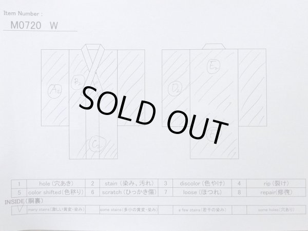 画像11: M0720W  小紋 女性用着物  シルク(正絹)   アイボリー, 菊 【中古】 【USED】 【リサイクル】 ★★☆☆☆ (11)