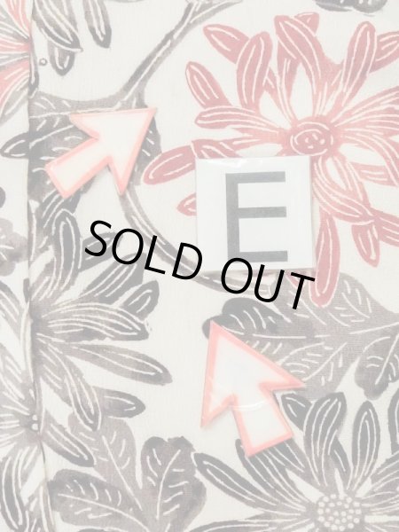 画像16: M0720W  小紋 女性用着物  シルク(正絹)   アイボリー, 菊 【中古】 【USED】 【リサイクル】 ★★☆☆☆ (16)