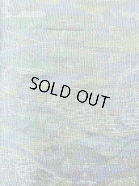 画像4: M0721B  紬 女性用着物  シルク（正絹）  灰色がかった マルチカラー, 家 【中古】 【USED】 【リサイクル】 ★★☆☆☆ (4)